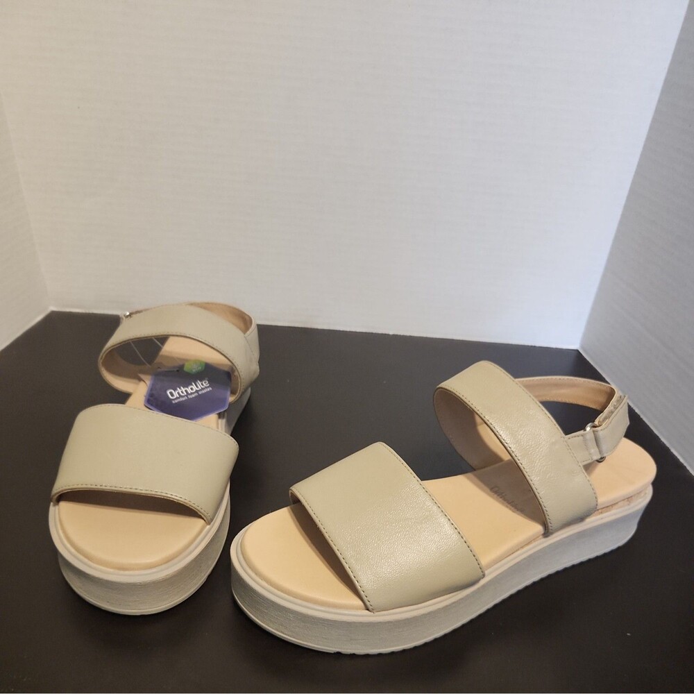 Ortholite Her by Anthony Veer Women's Maja Platform Flat Sandal Sz8.5